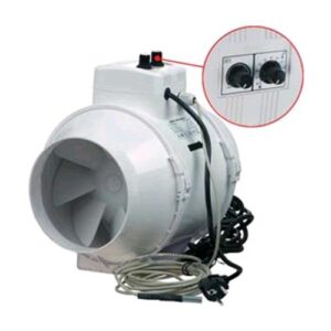 VENTS - TTUN 125 - ASPIRATORE 280 M³/H - 28-37 DBA - CABLATO SCHUKO + CTRL VEL + SENSORE